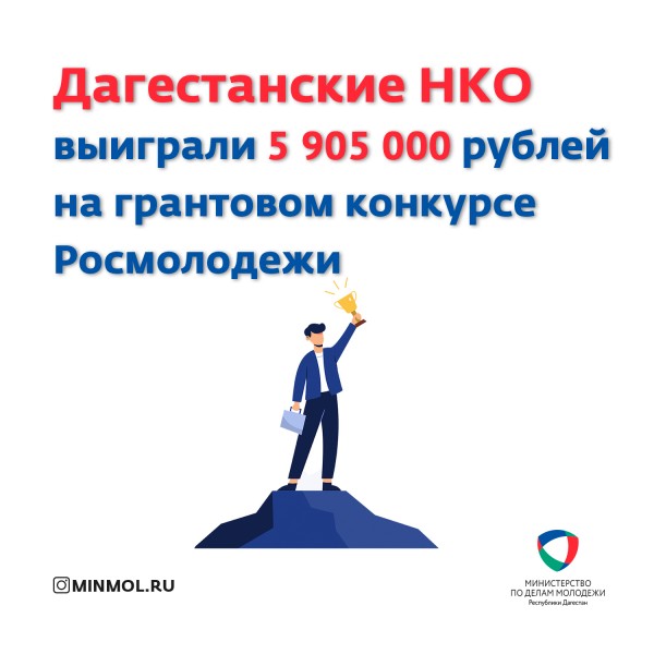 Дагестанские НКО выиграли 5 905 000 рублей на грантовом конкурсе Росмолодежи