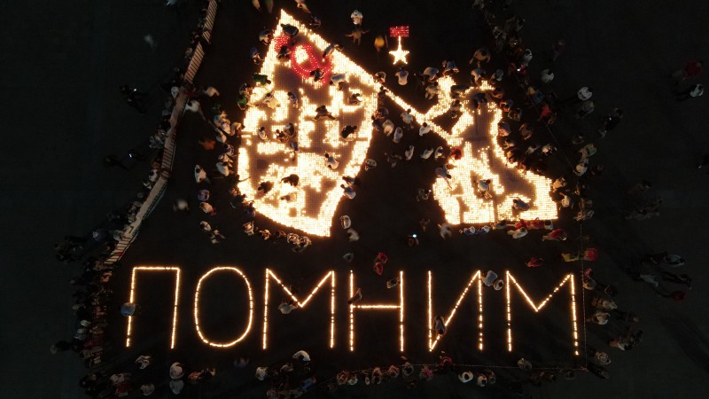 В Дагестане прошла Всероссийская акция «Огненные картины войны»