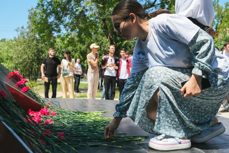 В Дагестане прошла акция ко Дню ветеранов боевых действий