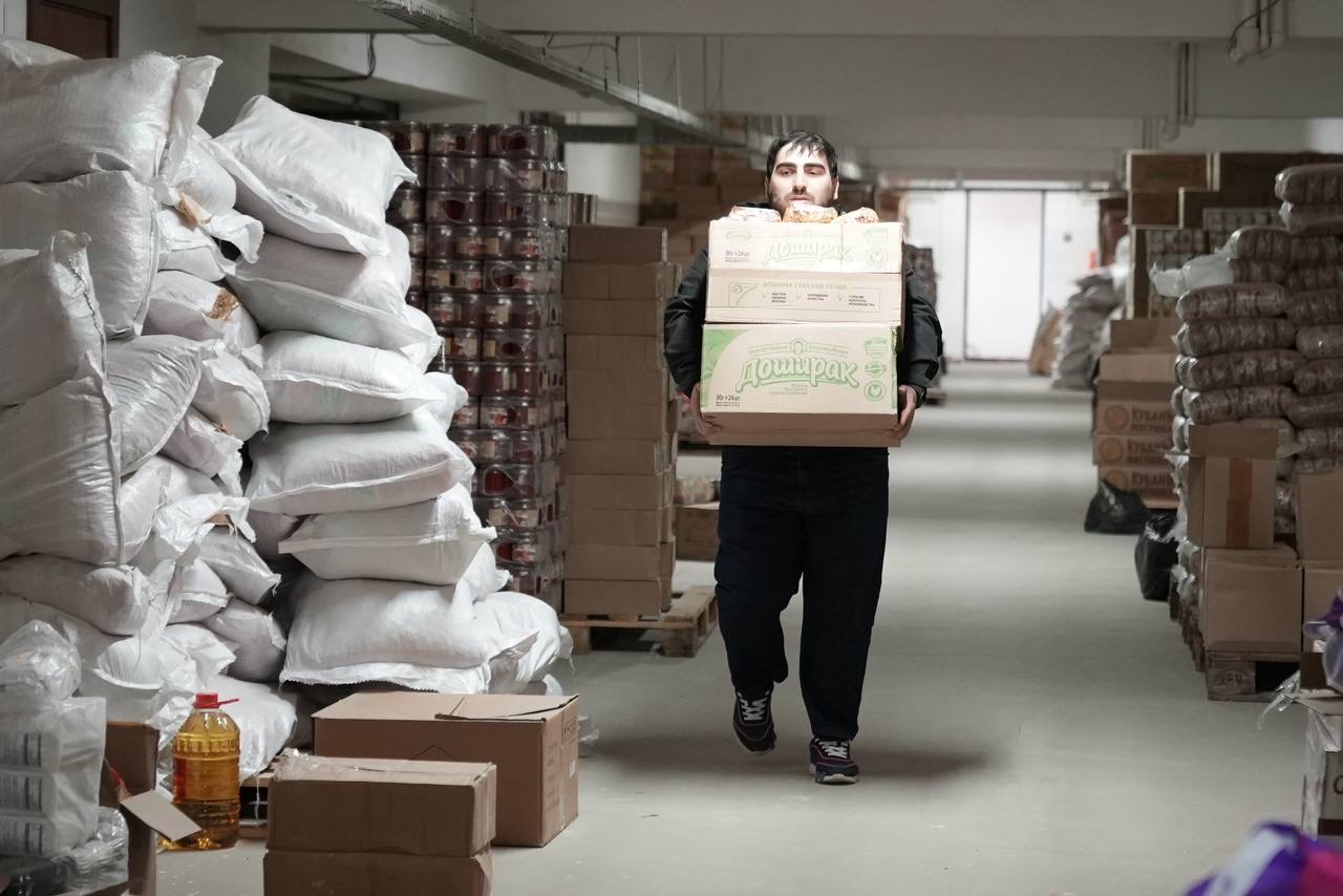 Волонтёрский штаб #МЫВМЕСТЕ продолжает работу в Хасавюртовском районе