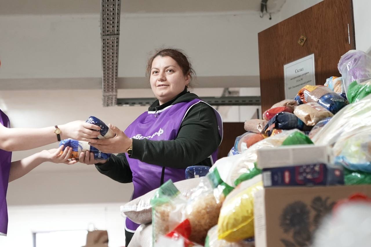 Волонтёрский штаб #МЫВМЕСТЕ продолжает работу в Хасавюртовском районе