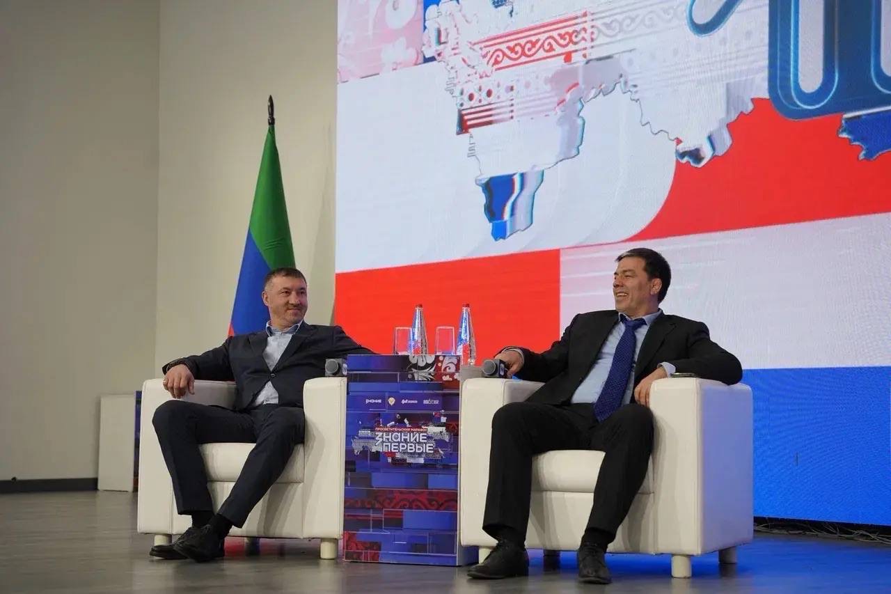 Достижения возможны там, где единство: олимпийские чемпионы Хаджимурад Магомедов и Гайдарбек Гайдарбеков выступили на марафоне Знание.Первые