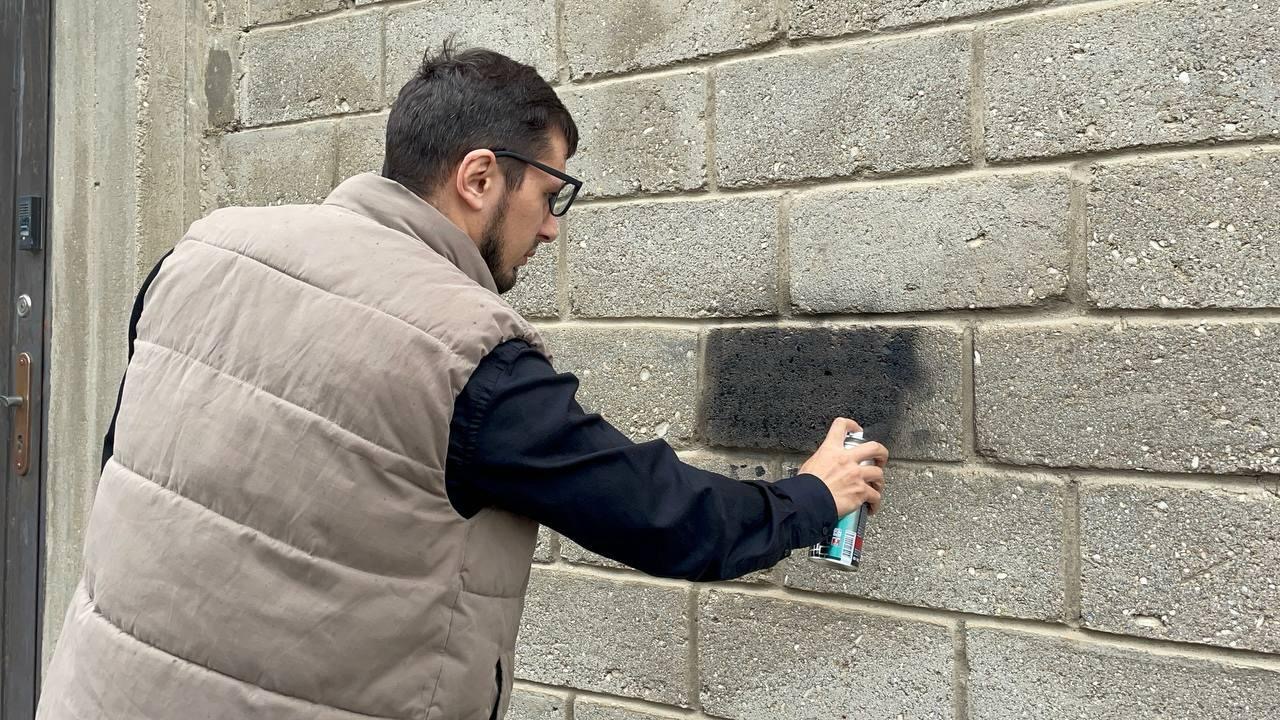 Акция «Закрась опасность» прошла в Махачкале по инициативе Минмолодёжи РД при грантовой поддержке Росмолодёжи